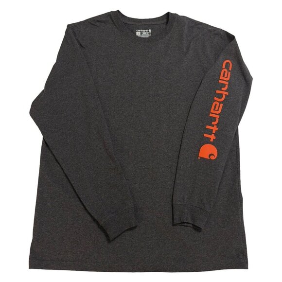 Carhartt Loose Fit Heavyweight Long-Sleeve Logo Graphic T-Shirt Large Tall - Picture 5 of 10